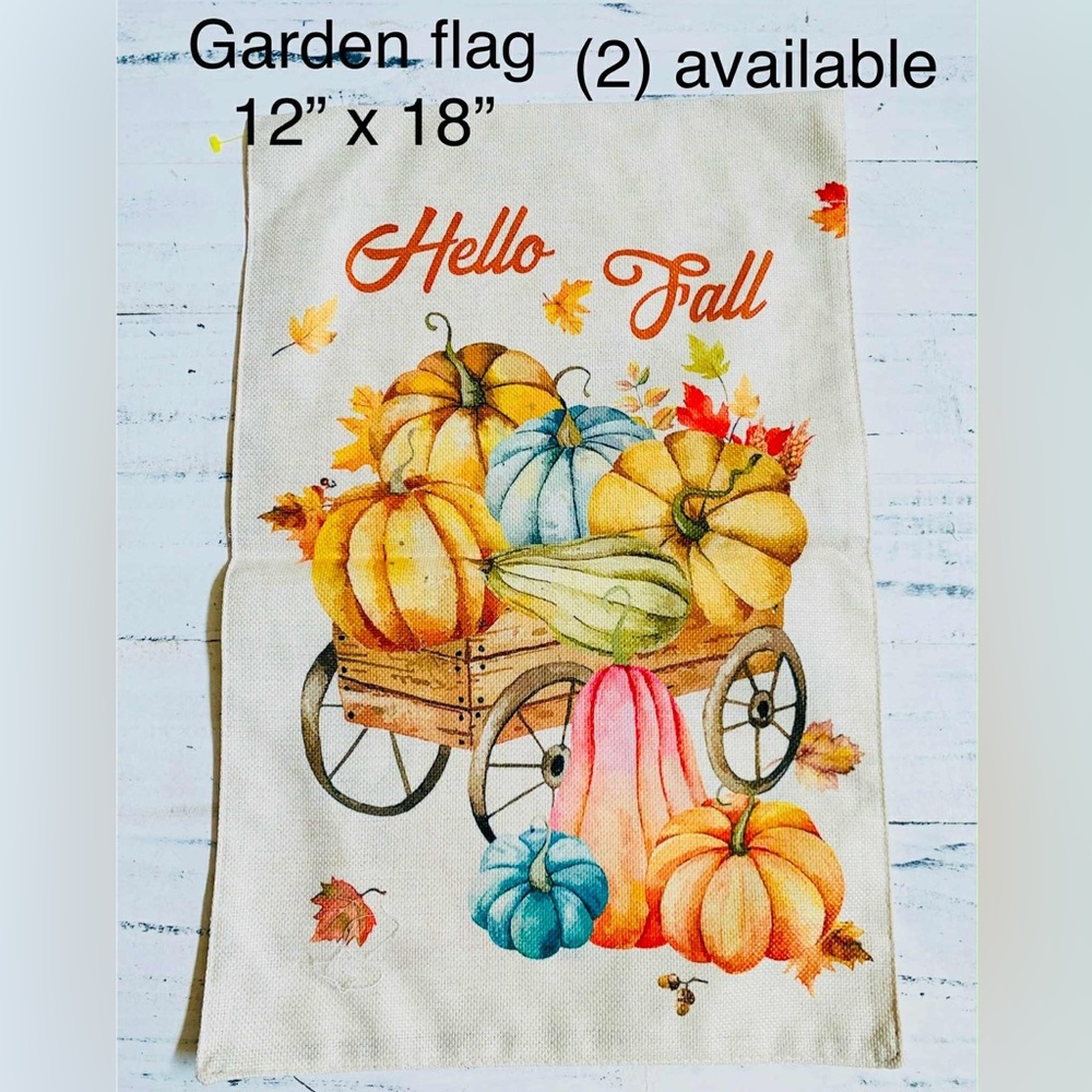 Autumn Harvest hello fall yard flag